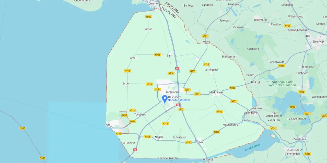 Noordoostpolder Map