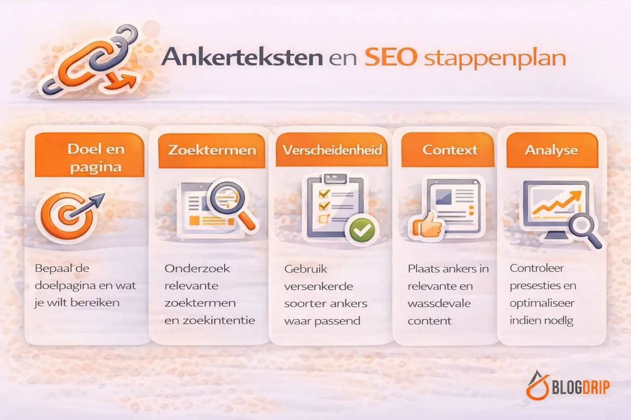 Ankerteksten en SEO stappenplan
