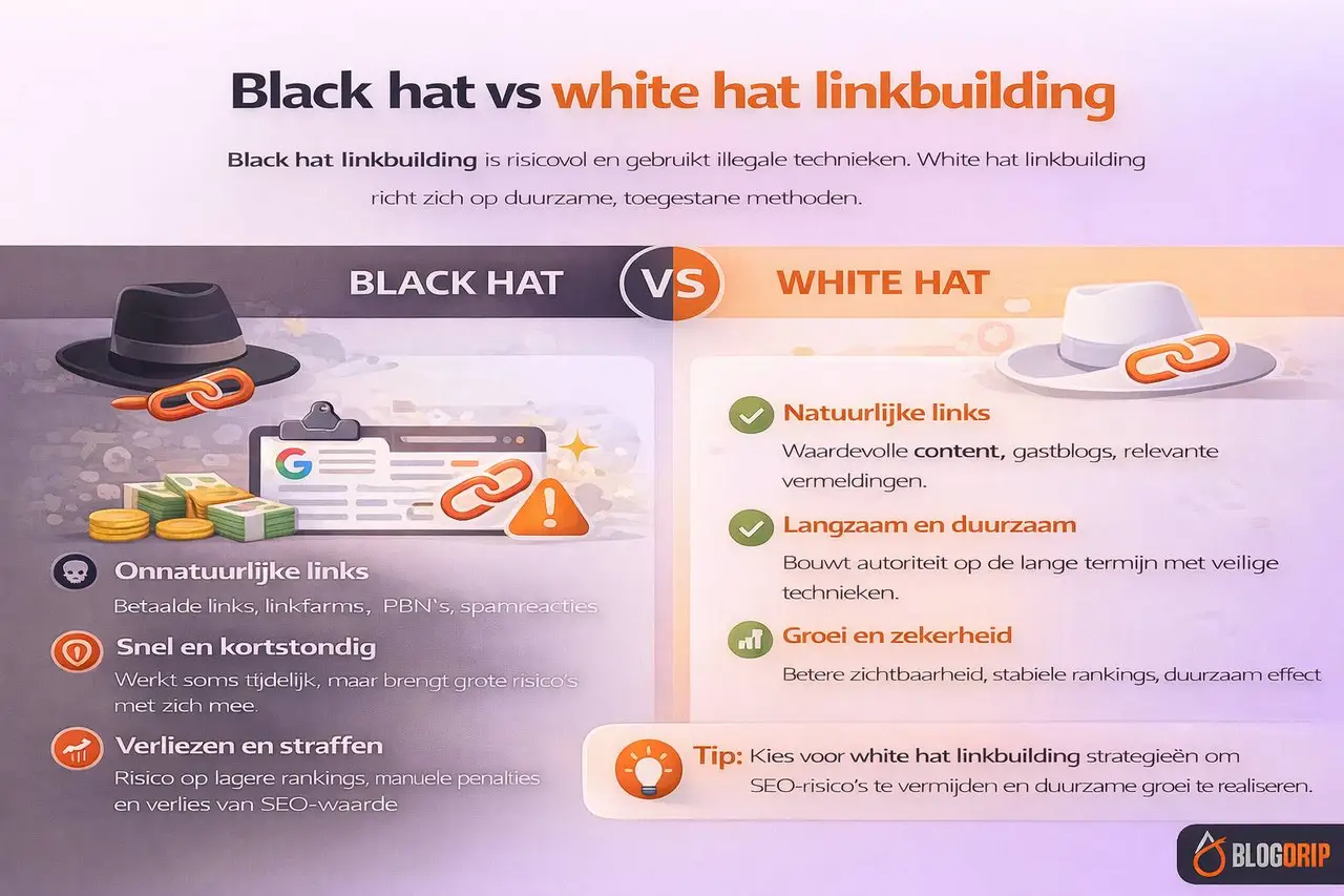 Black hat vs white hat linkbuilding