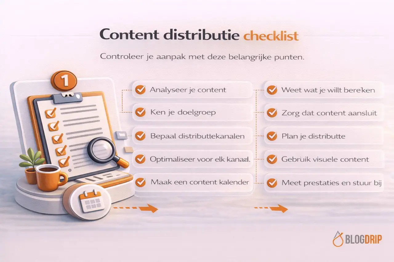 Content distributie checklist