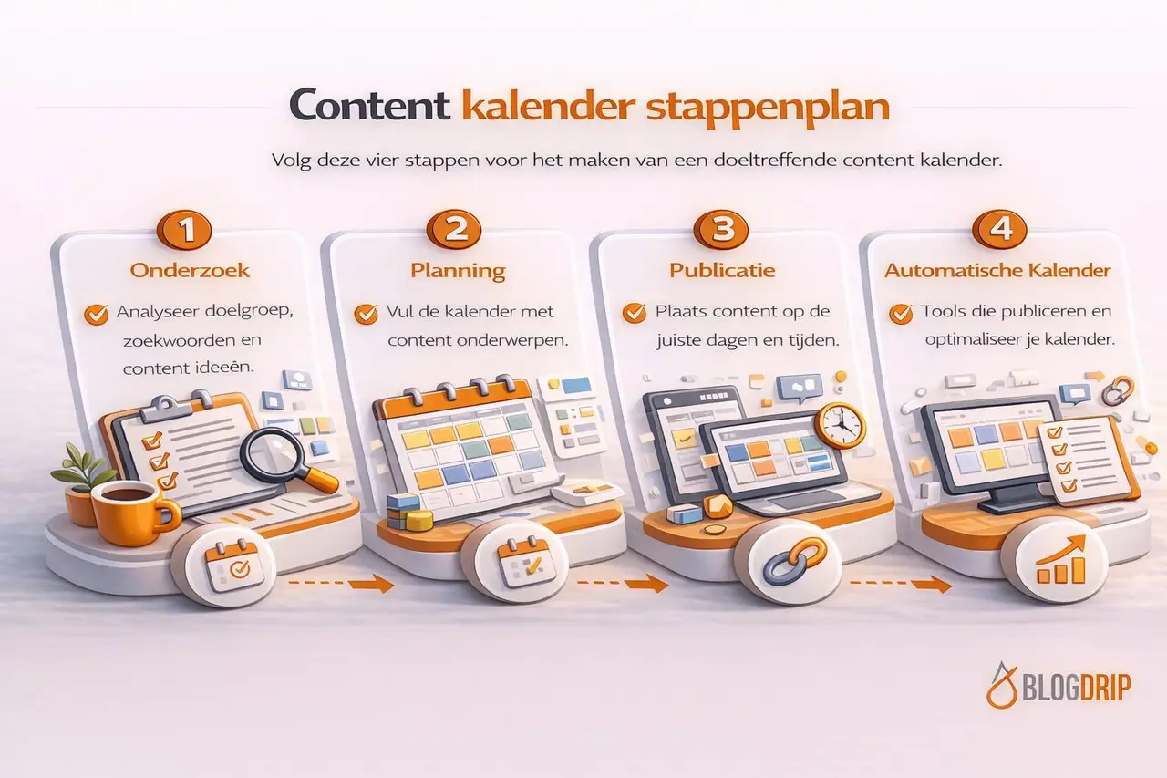 Content kalender stappenplan