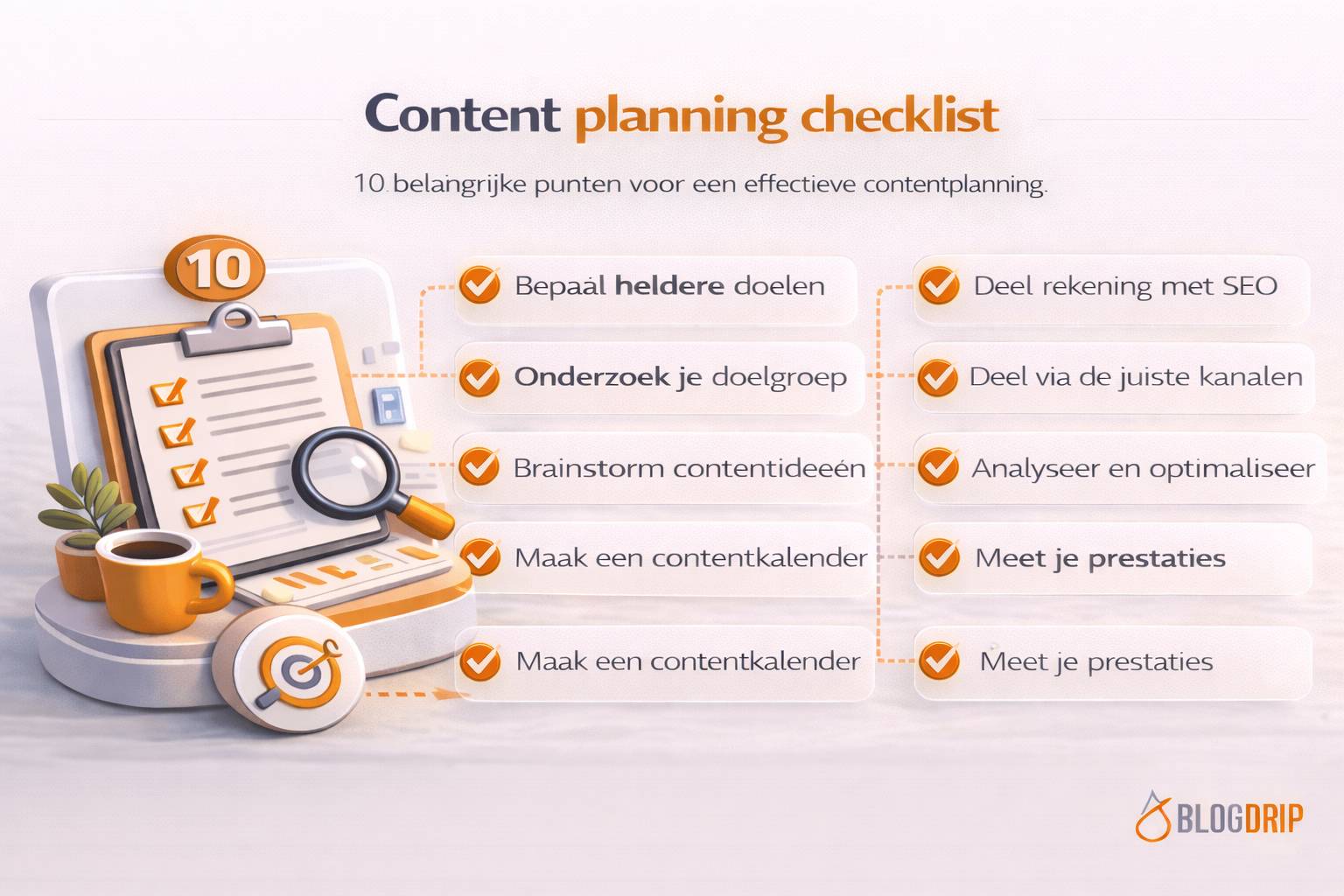 Content planning checklist