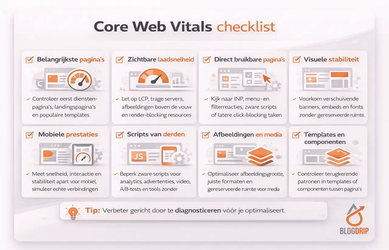 Core Web Vitals checklist