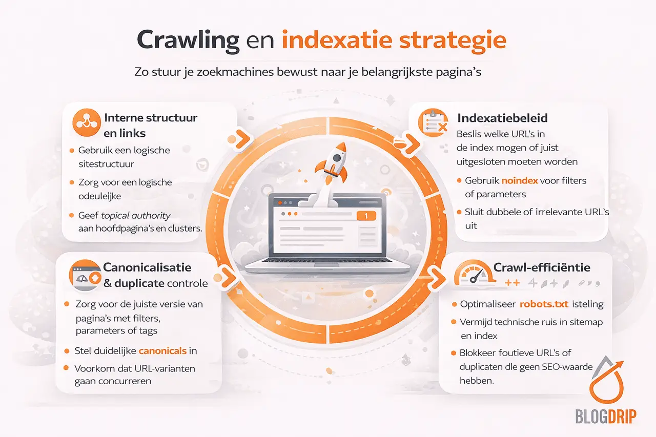 Crawling en indexatie strategie