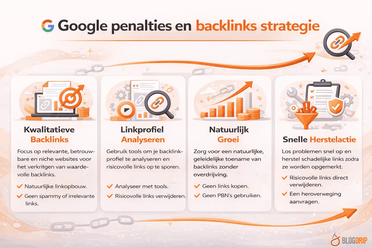Google penalties en backlinks strategie