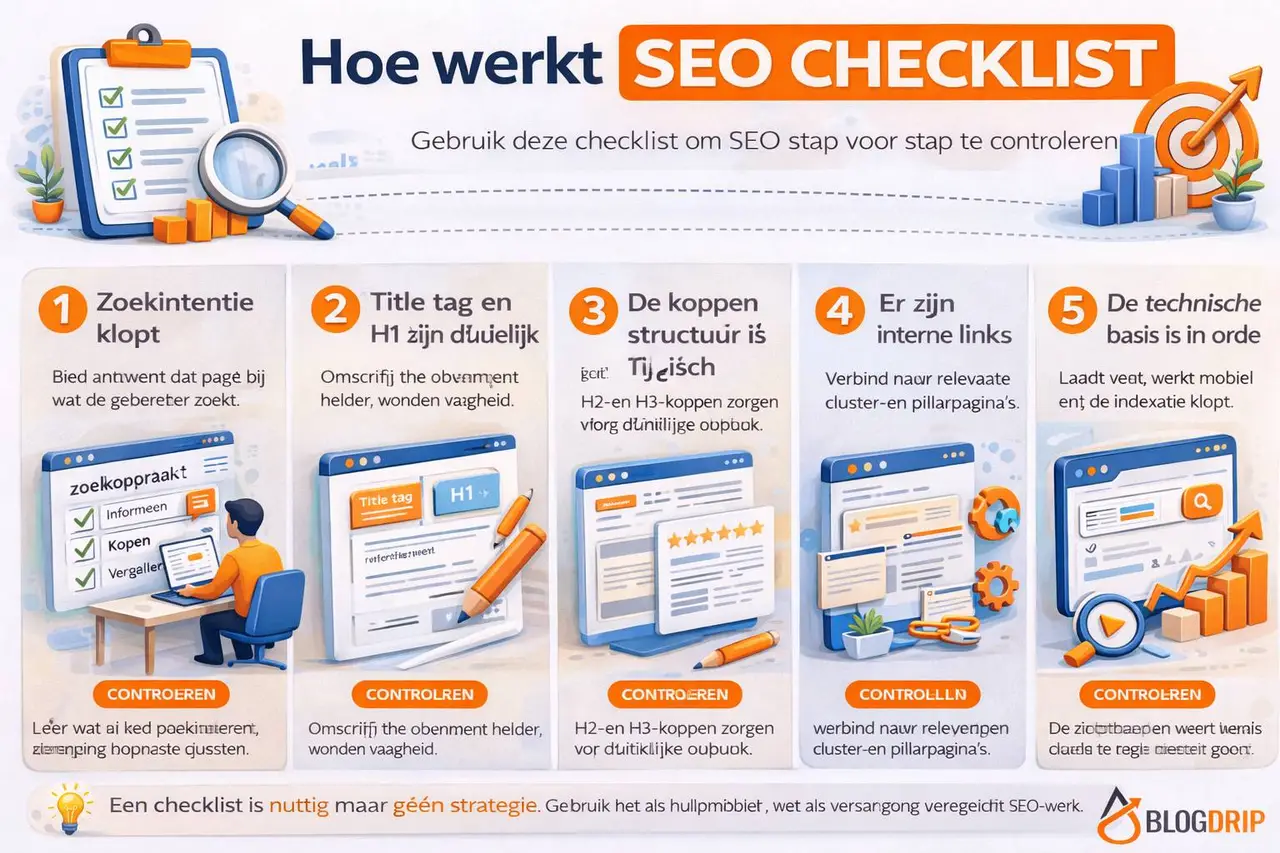 Hoe werkt SEO checklist