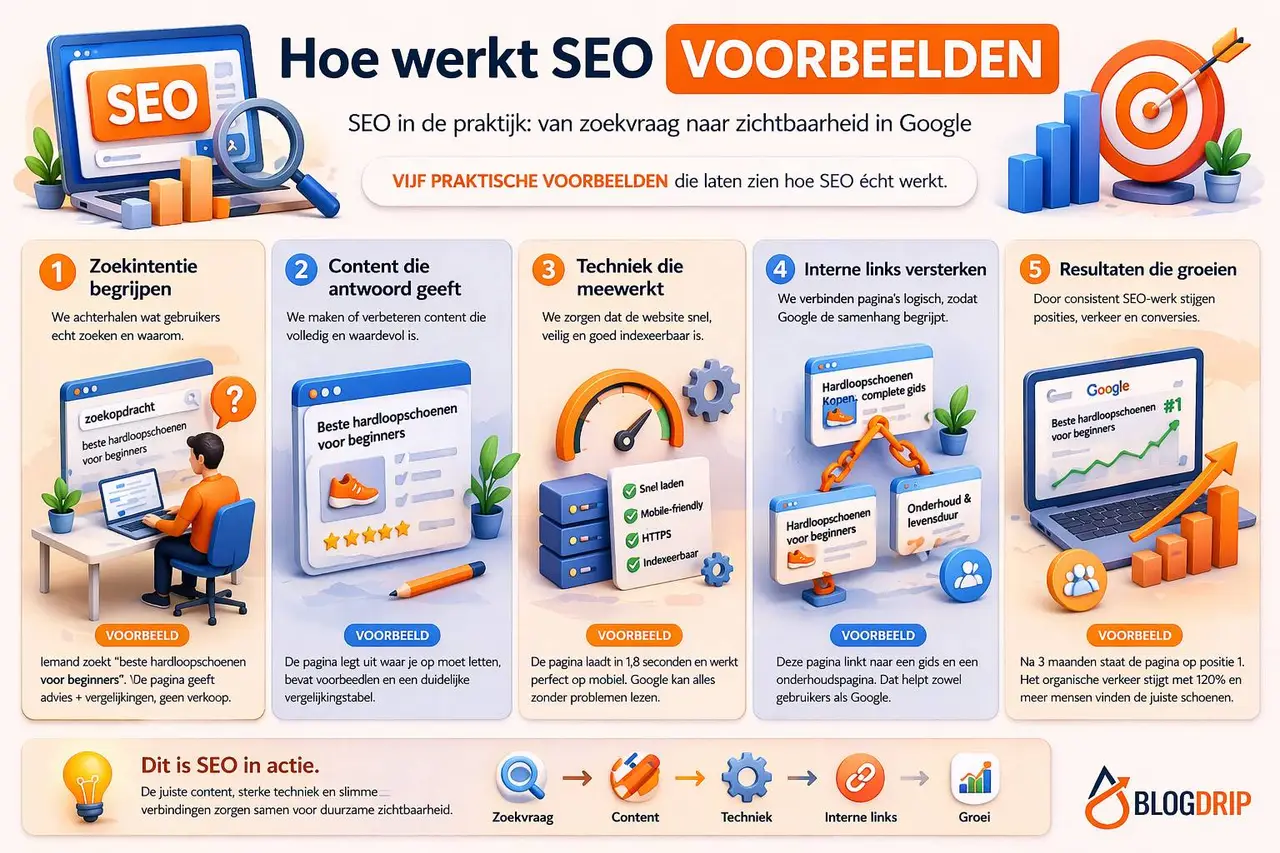 Hoe werkt SEO voorbeelden