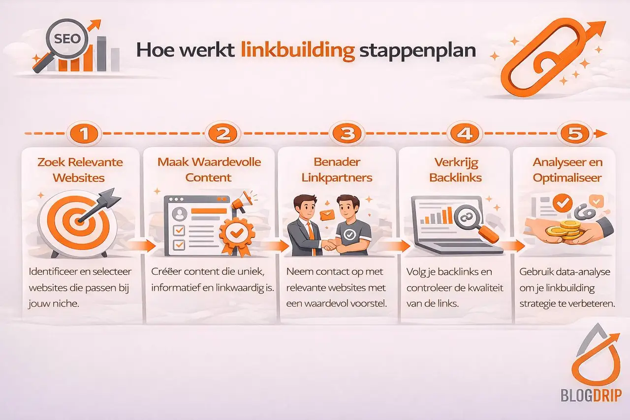 Hoe werkt linkbuilding stappenplan