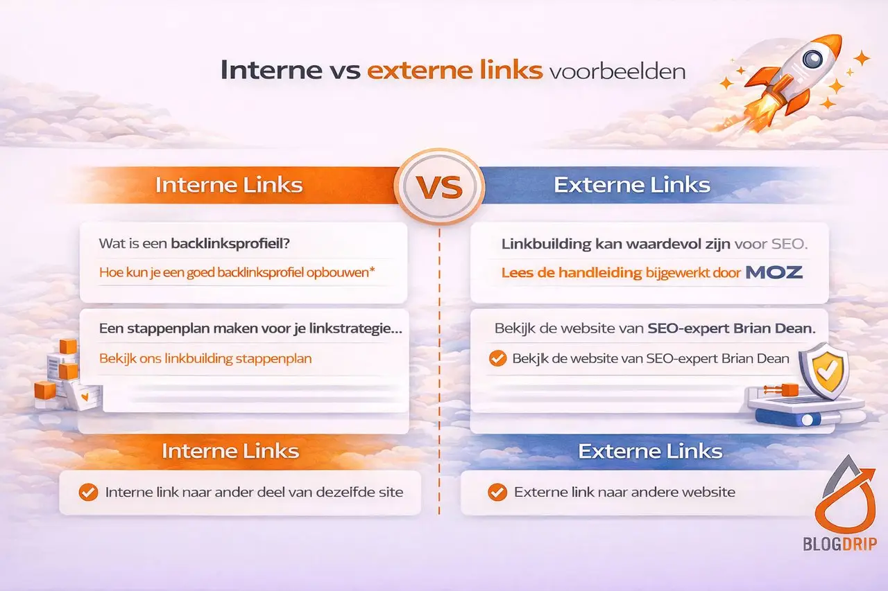 Interne vs externe links voorbeelden