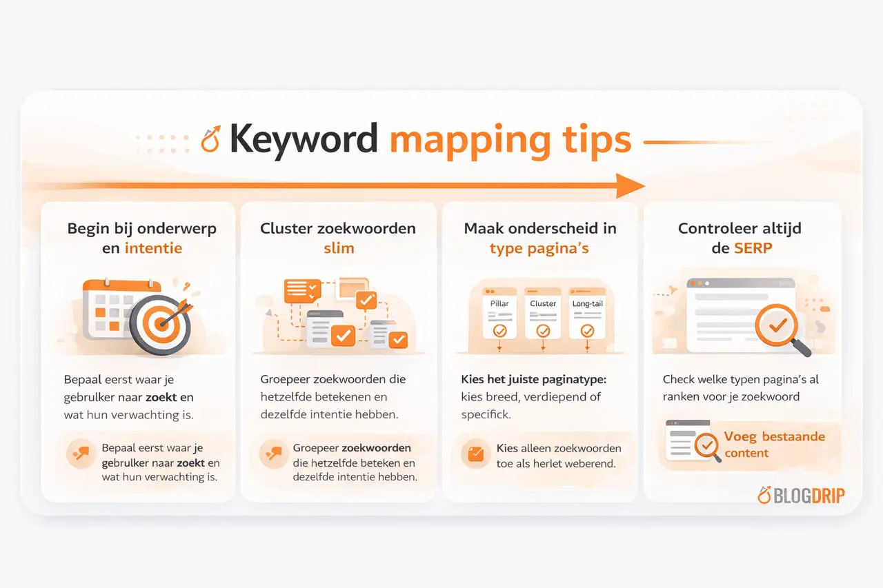 Keyword mapping tips