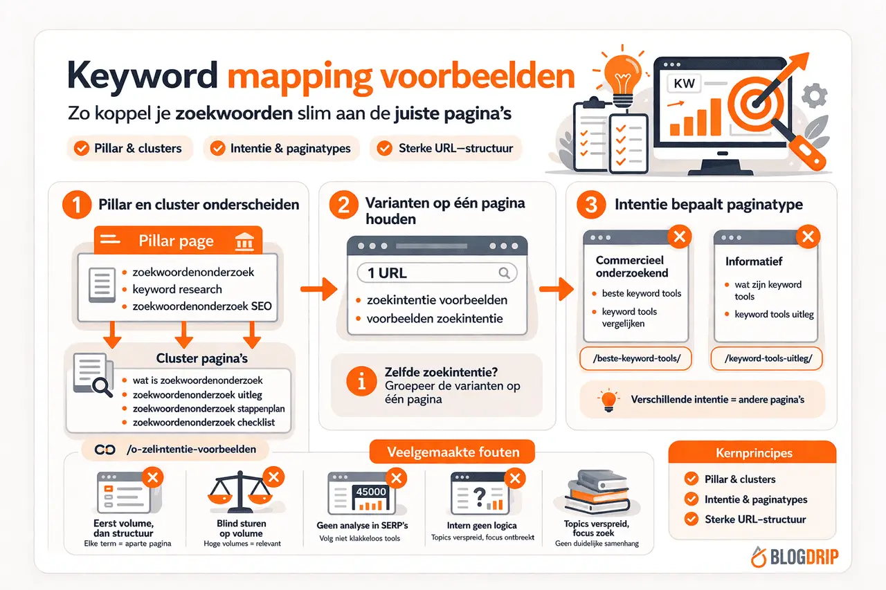Keyword mapping voorbeelden