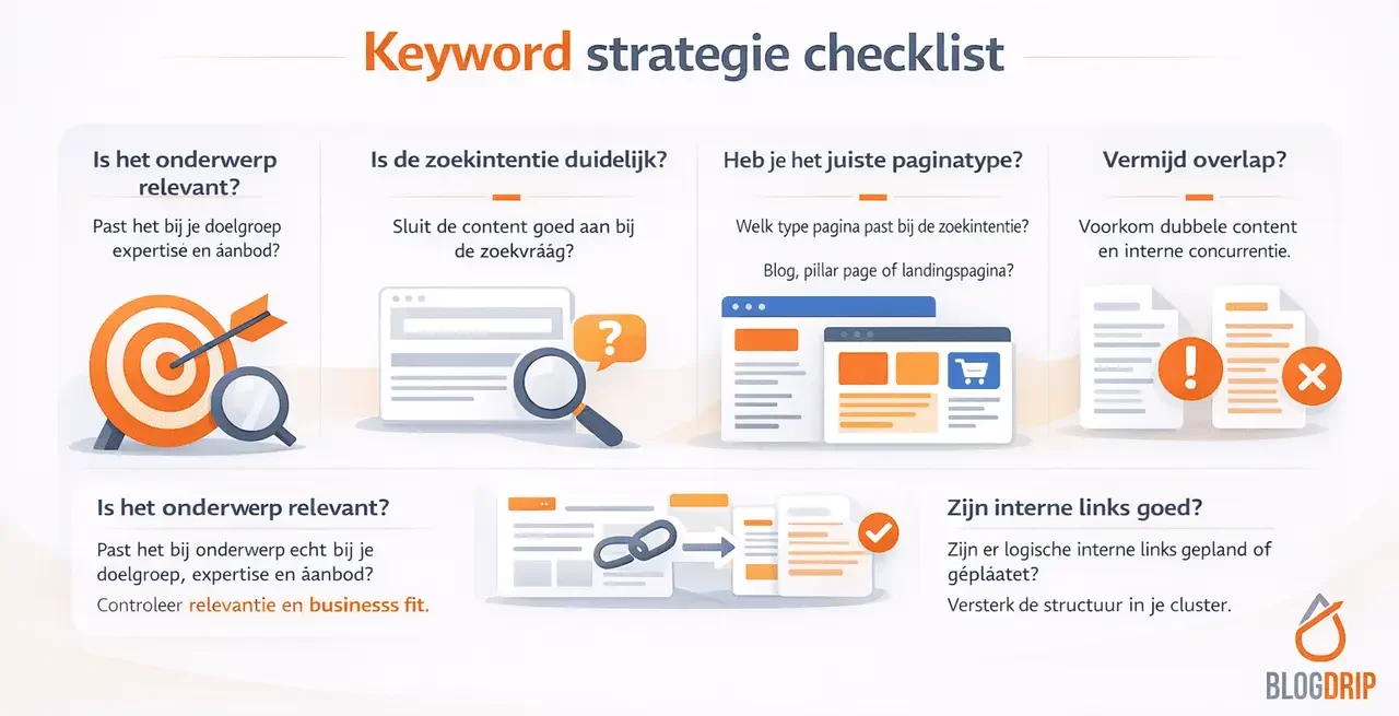 Keyword strategie checklist