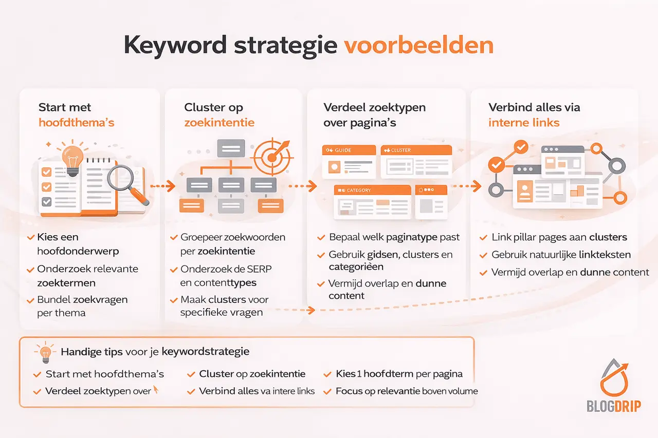 Keyword strategie voorbeelden
