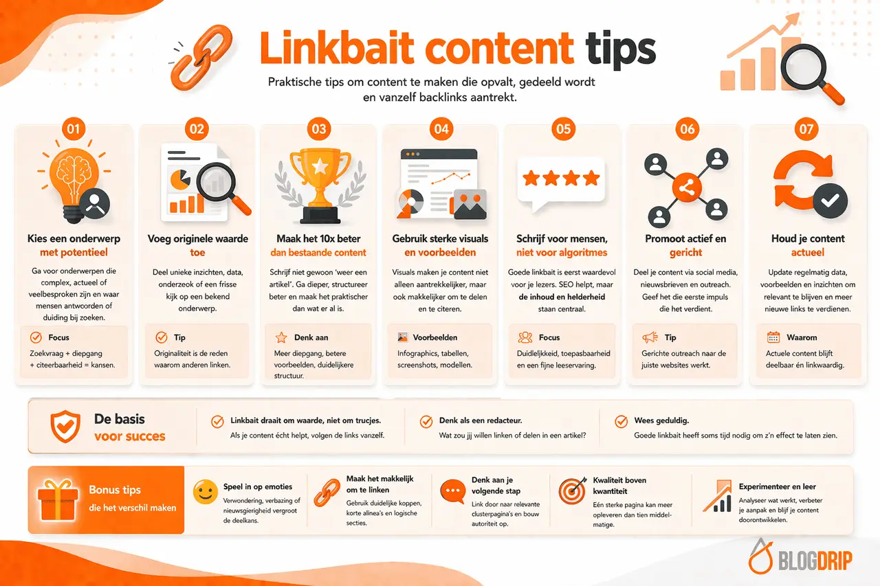 Linkbait content tips