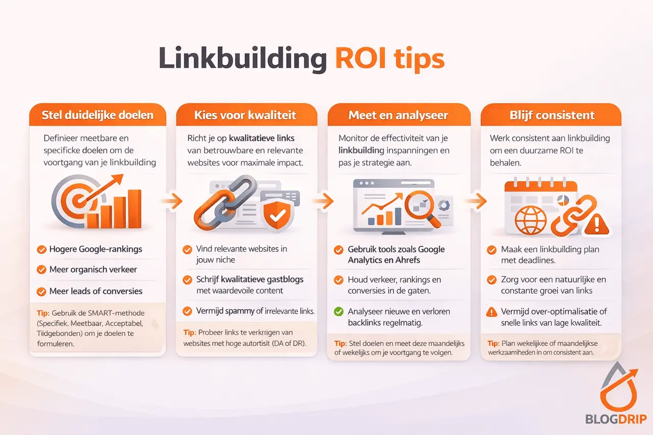 Linkbuilding ROI tips