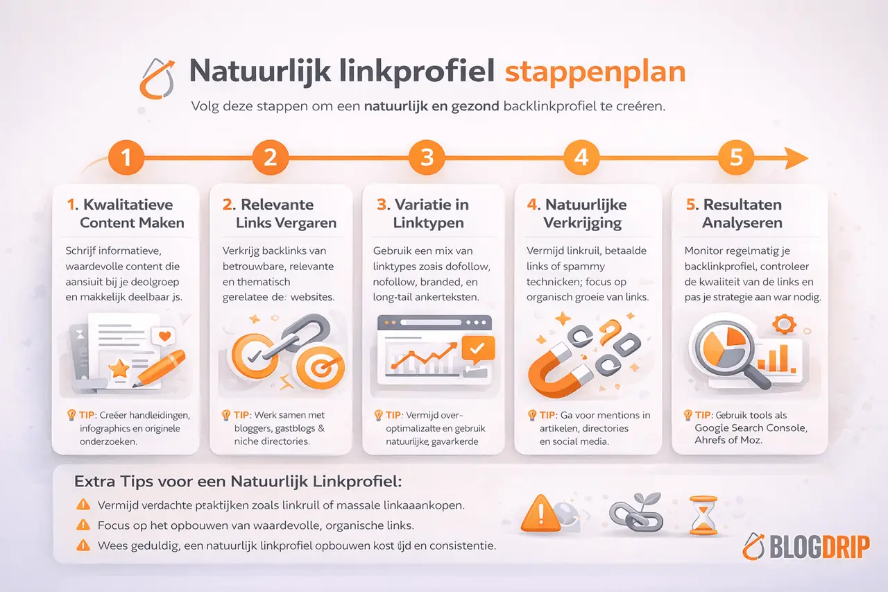 Natuurlijk linkprofiel stappenplan