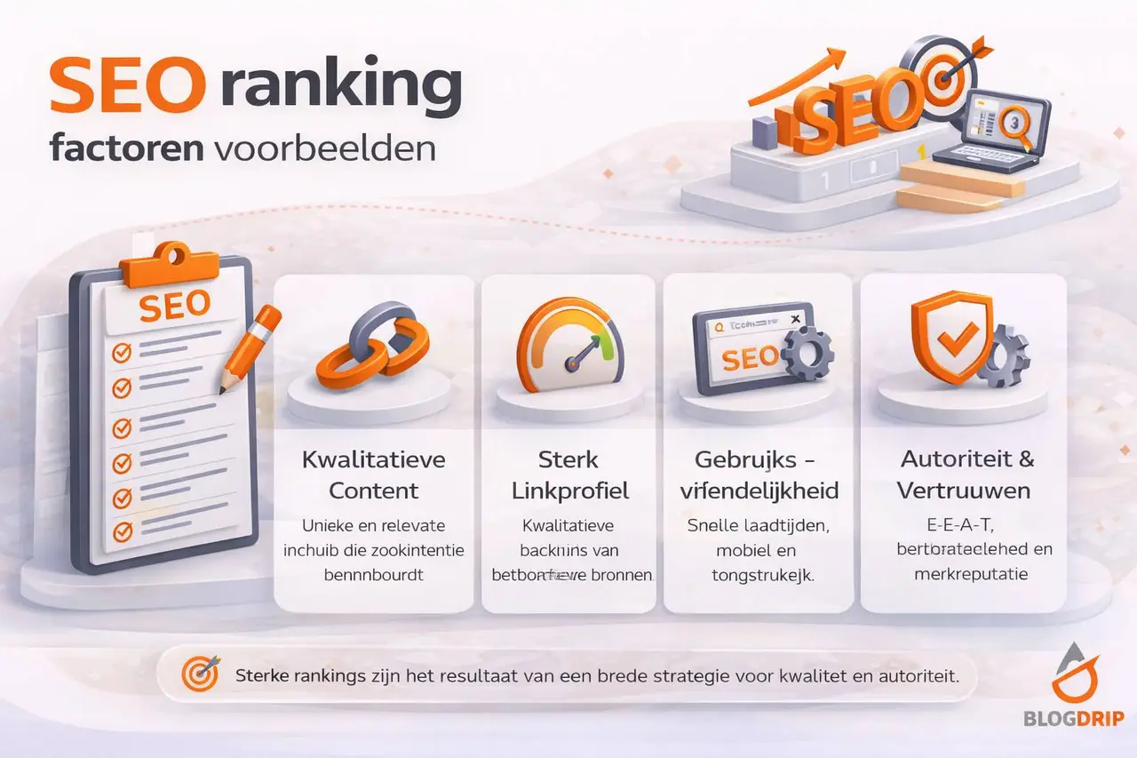 SEO ranking factoren voorbeelden