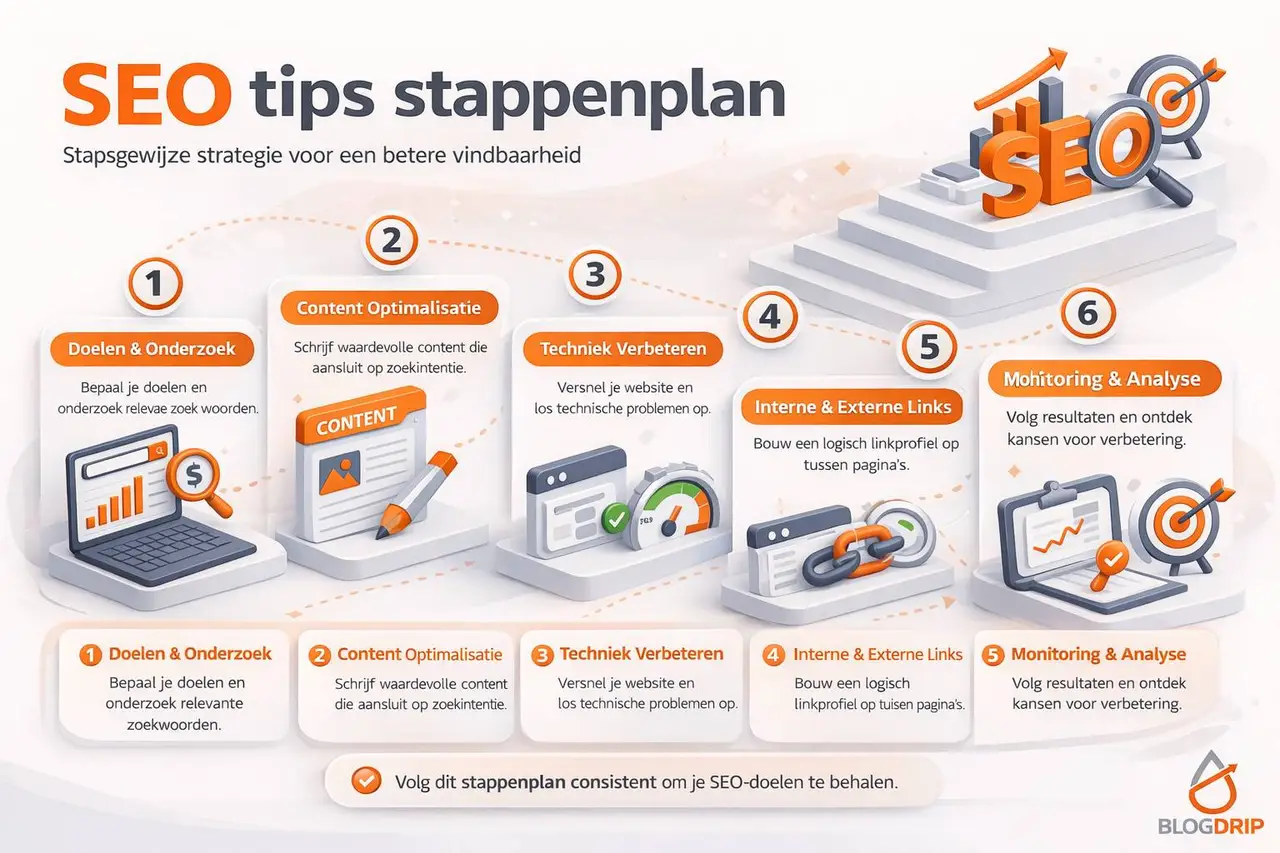 SEO tips stappenplan