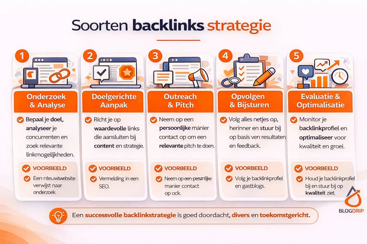 Soorten backlinks strategie