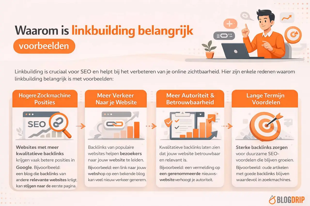 Waarom is linkbuilding belangrijk voorbeelden