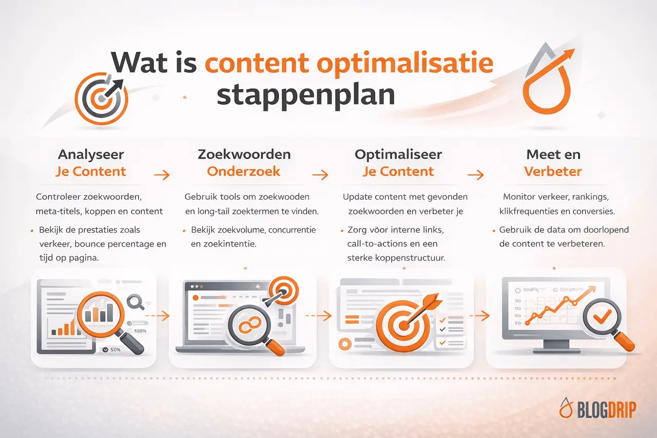 Wat is content optimalisatie stappenplan
