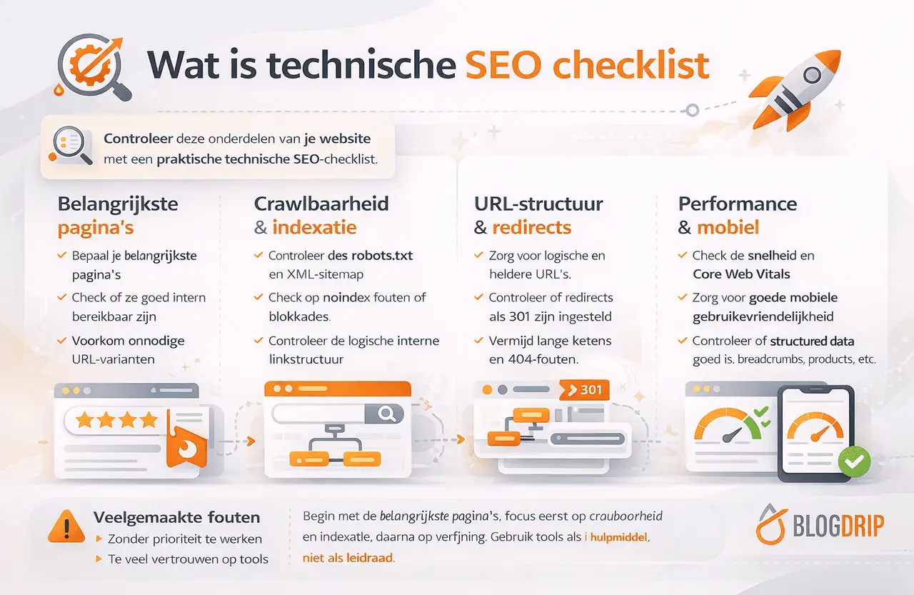 Wat is technische SEO checklist