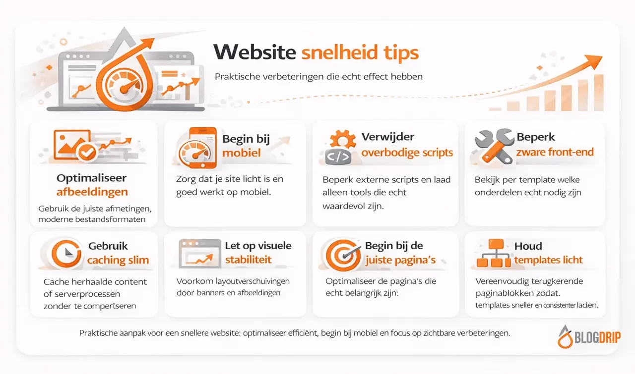 Website snelheid tips
