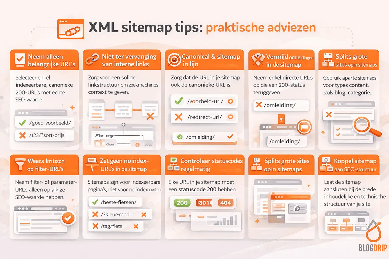 XML sitemap tips