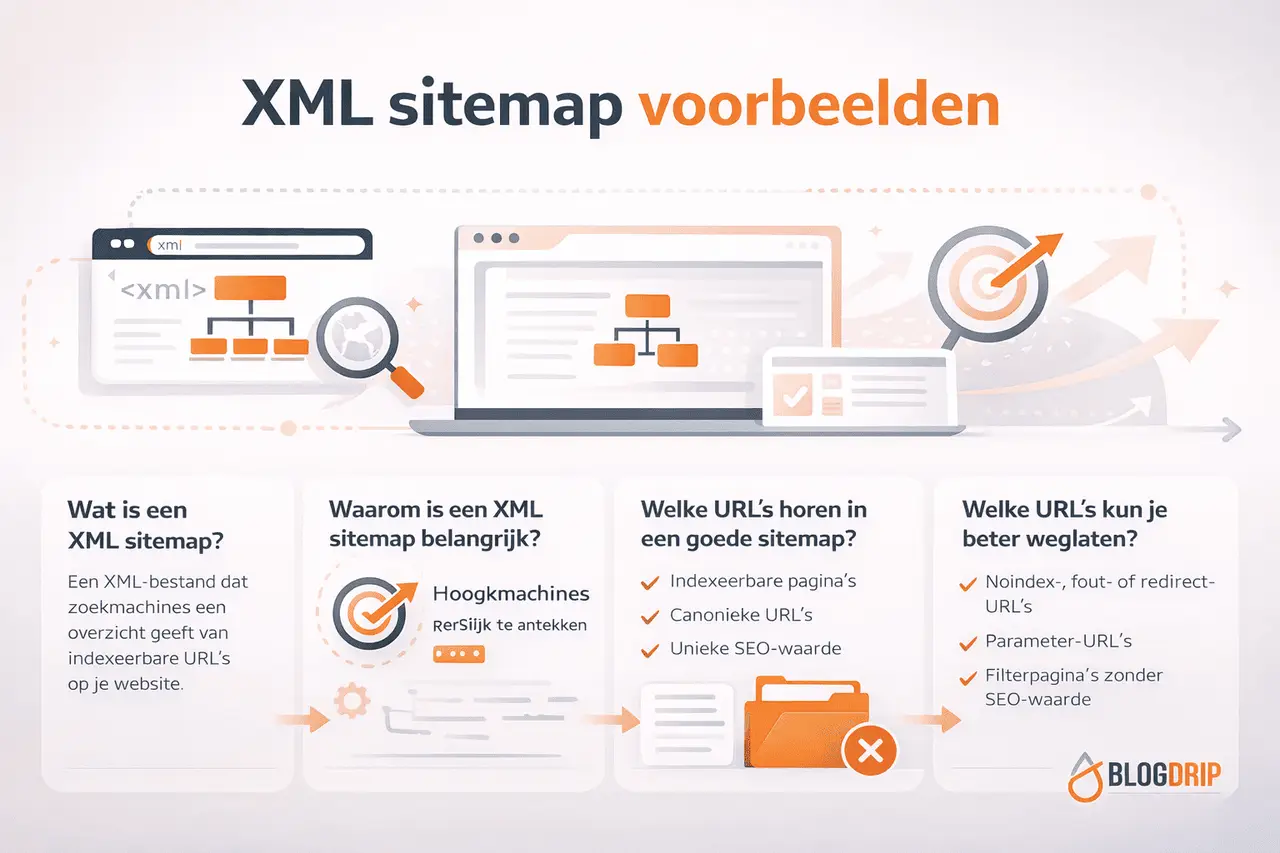 XML sitemap voorbeelden
