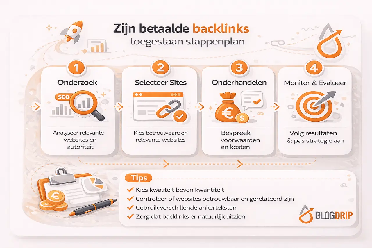Zijn betaalde backlinks toegestaan stappenplan