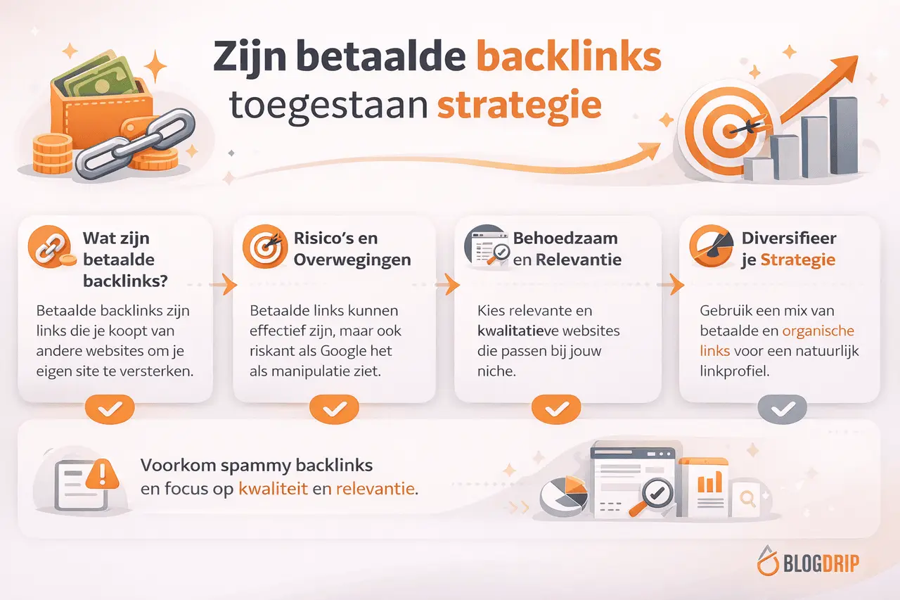 Zijn betaalde backlinks toegestaan strategie